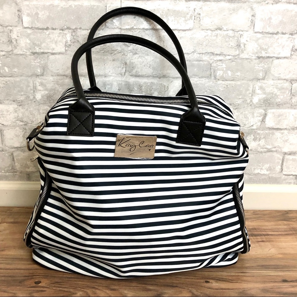 Kaylaa Luxyry Stripe Premium Breast Pump Baby Bag
